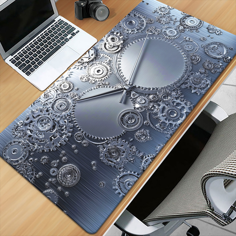 Laptop Accessories Brand - Marken-Metall-Mauspad mit Rutschfester Gummiunterlage, Gaming-Schreibtischmatte, Büro-Computer-Tastaturzubehör,