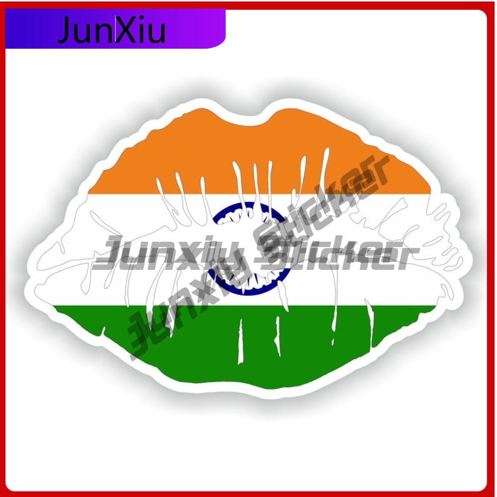 Laptop Accessories India - Indien-Emblem, lustiger, UV-beständiger Motorrad-Aufkleber, Zubehör für