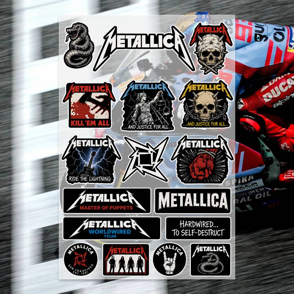 Laptop Accessories Wallpaper - M-Metallica Aufkleber Motorrad-Aufkleber Auto-Karosserie Stoßstange Fenster