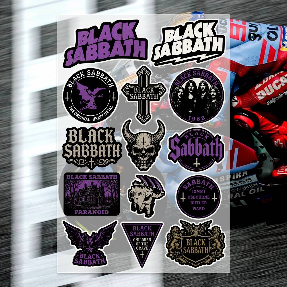 Laptop Accessories Wallpaper - B-LACK S-ABBATH Aufkleber Motorrad-Aufkleber Auto-Karosserie Stoßstange