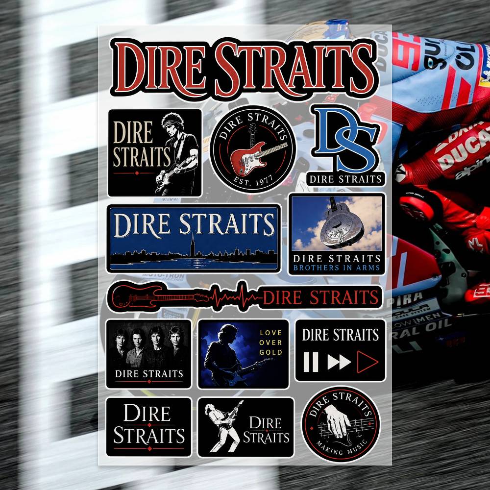 Laptop Accessories Wallpaper - D-Dire Straits Aufkleber, Motorrad-Aufkleber, Auto-Karosserie, Stoßstange,