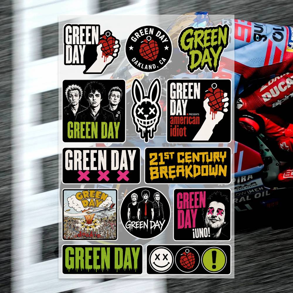 Laptop Accessories Wallpaper - G-Green Day Aufkleber, Motorradaufkleber, Autokarosserie, Stoßstange,