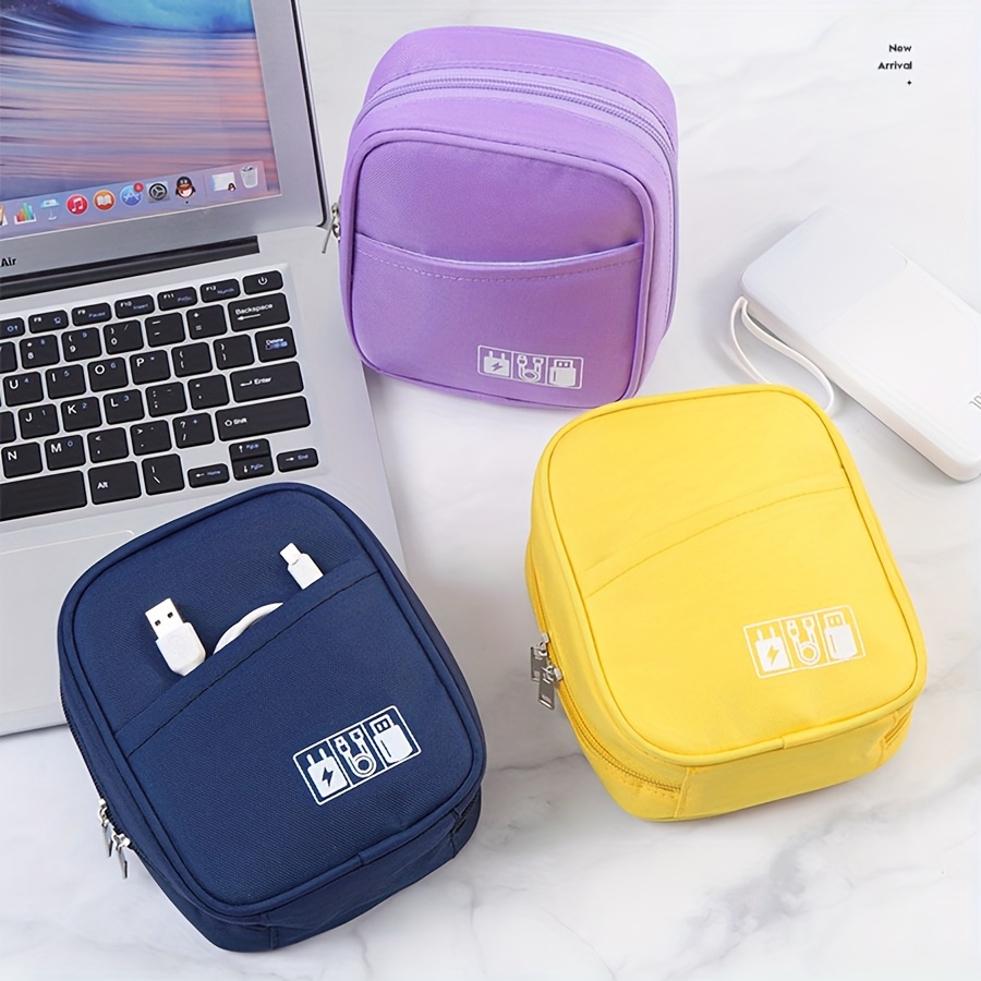 Cable Management Bag - Digitale Zubehör-Aufbewahrungstasche, Datenkabel-Ladegerät, Kopfhörer-Organizer, Stoßfeste Tragbare