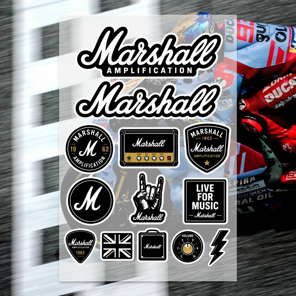Laptop Accessories Wallpaper - M-arshall Aufkleber Moto Sticker Auto Karosserie