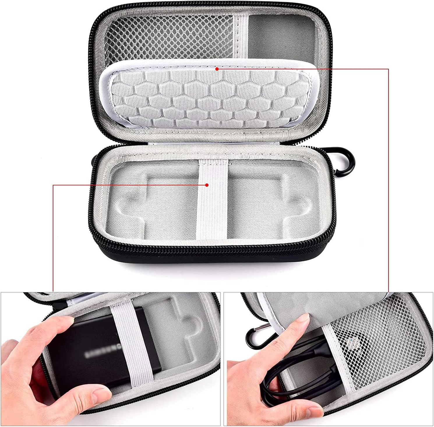 Universelle USB 3.2 SSD-Hülle, – Cable Management Bag Bewertung und Preis