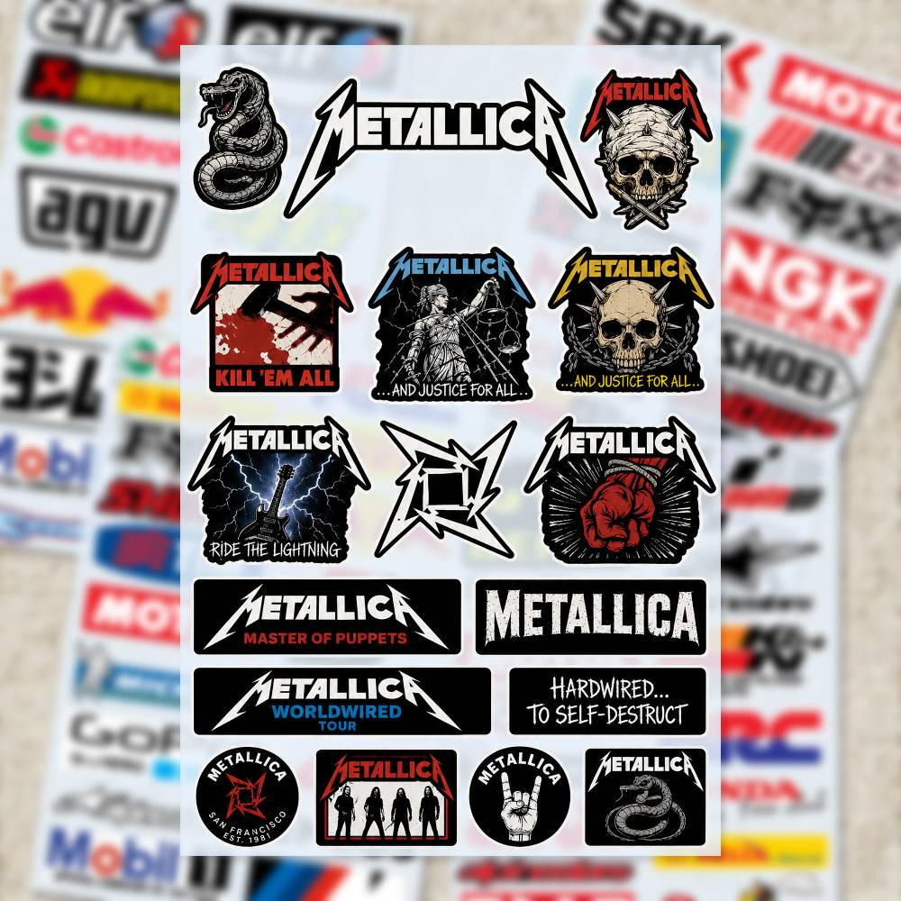 M-Metallica Aufkleber Motorrad – Laptop Accessories Wallpaper Bewertung und Preis