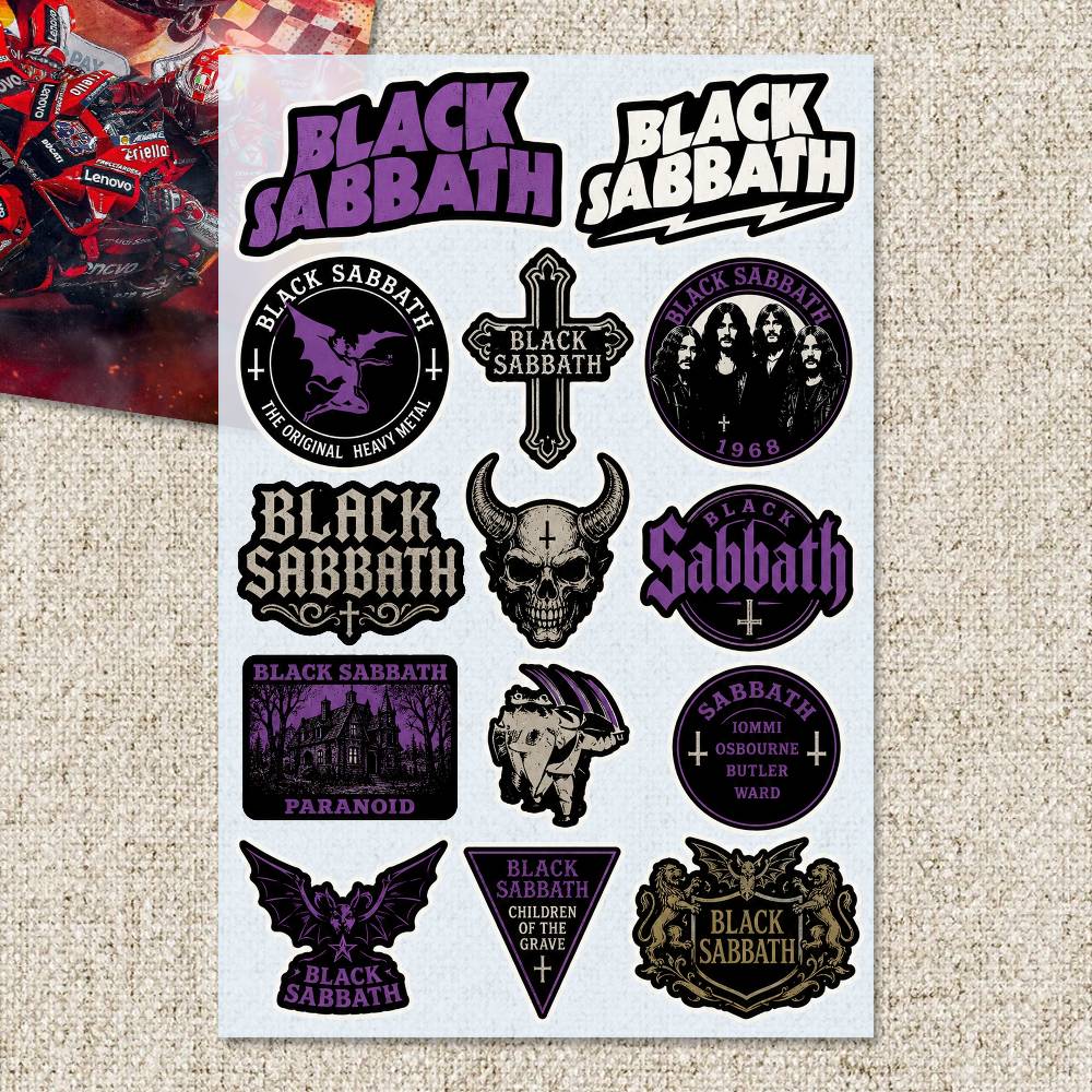 B-LACK S-ABBATH Aufkleber Moto – Laptop Accessories Wallpaper Bewertung und Preis