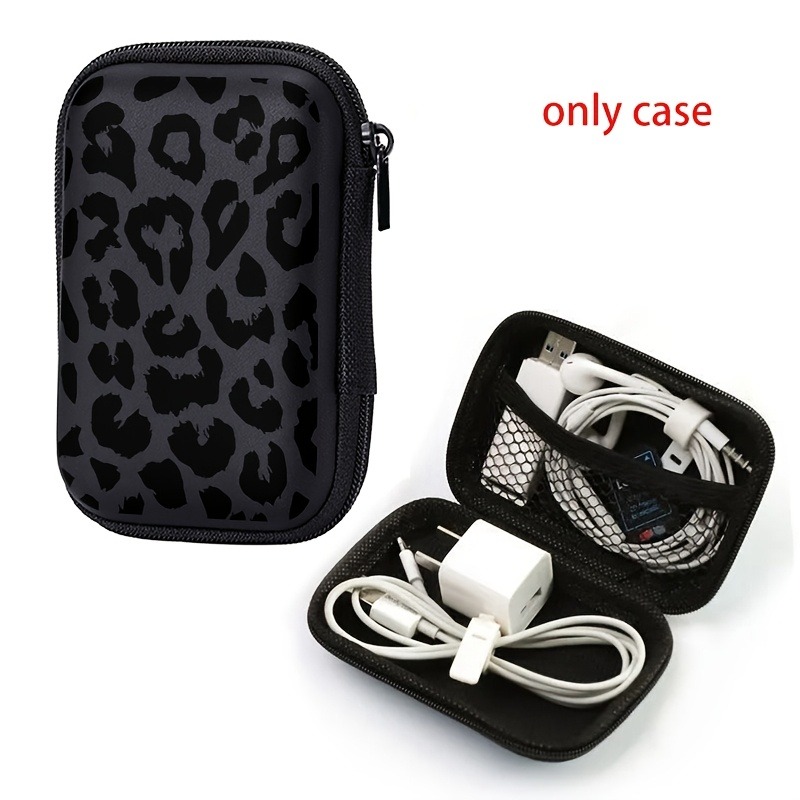 Schwarze Leopardenmuster EVA H – Cable Management Bag Bewertung und Preis
