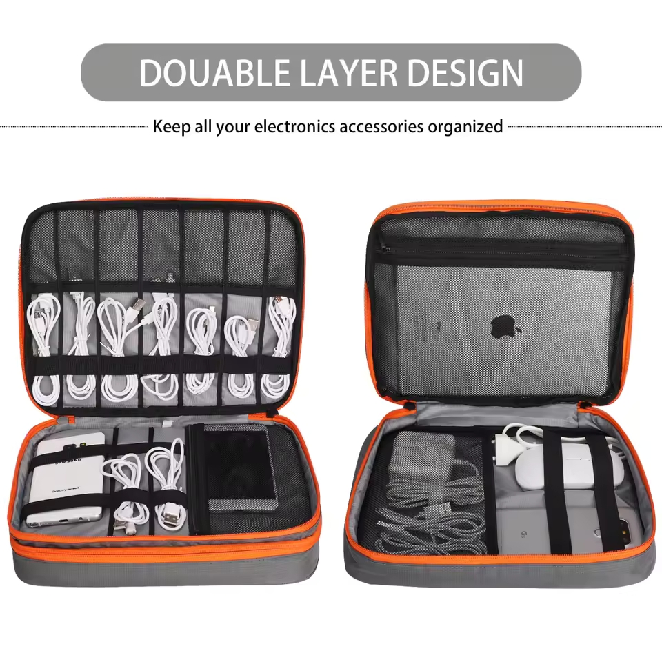 Reise-Doppelschicht-Digital-Au – Cable Management Bag Bewertung und Preis