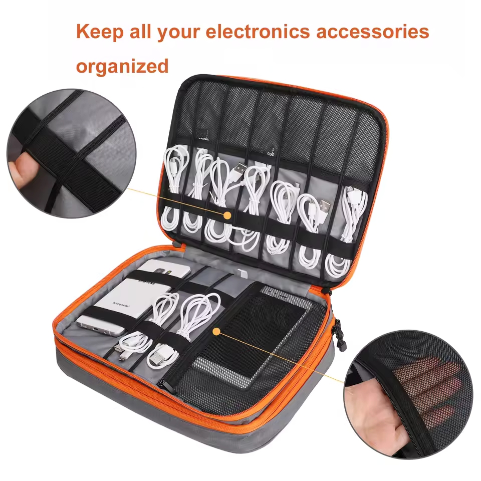 Reise-Doppelschicht-Digital-Au – Cable Management Bag Bewertung und Preis